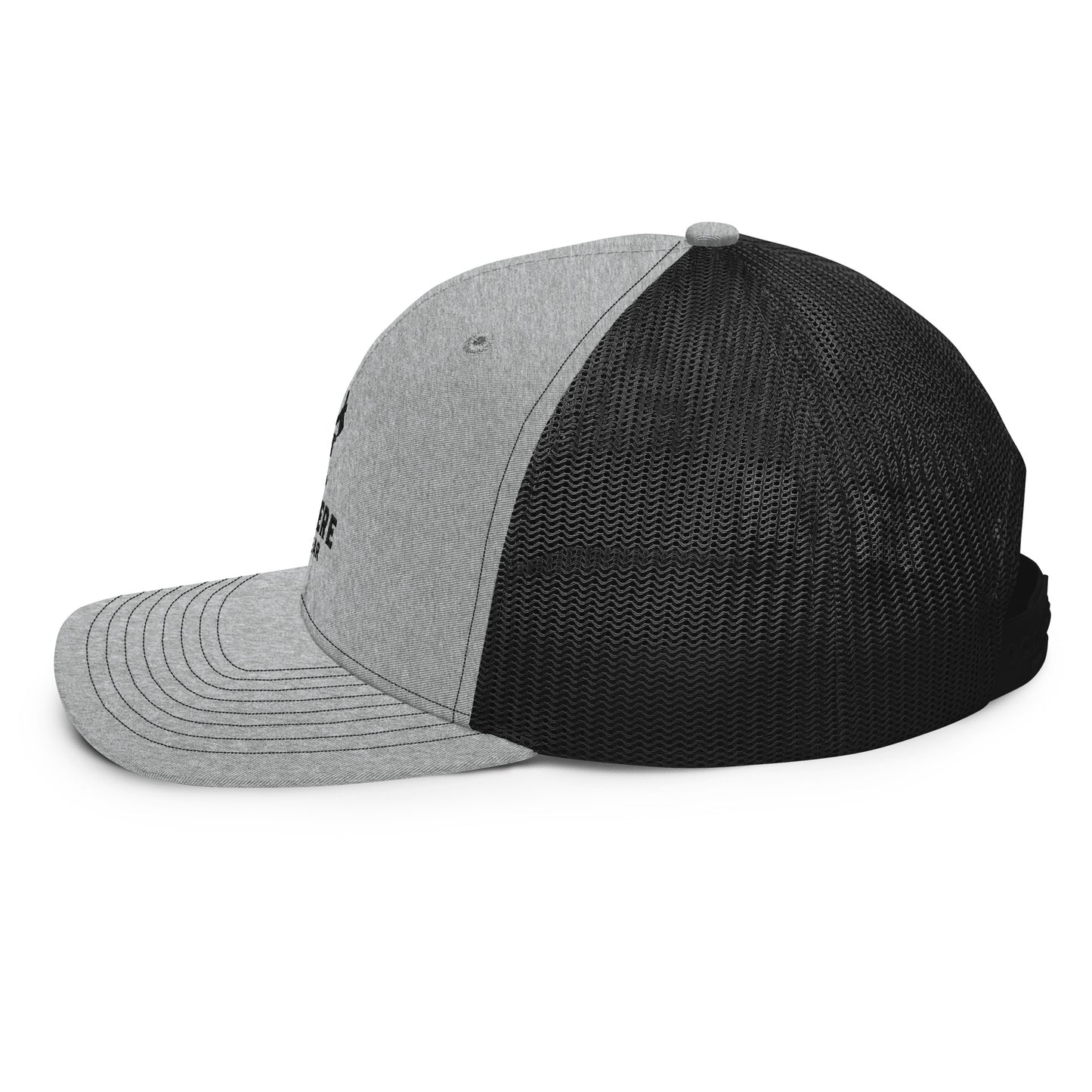 Out There Trucker Hat (Richardson) Light Grey/Black