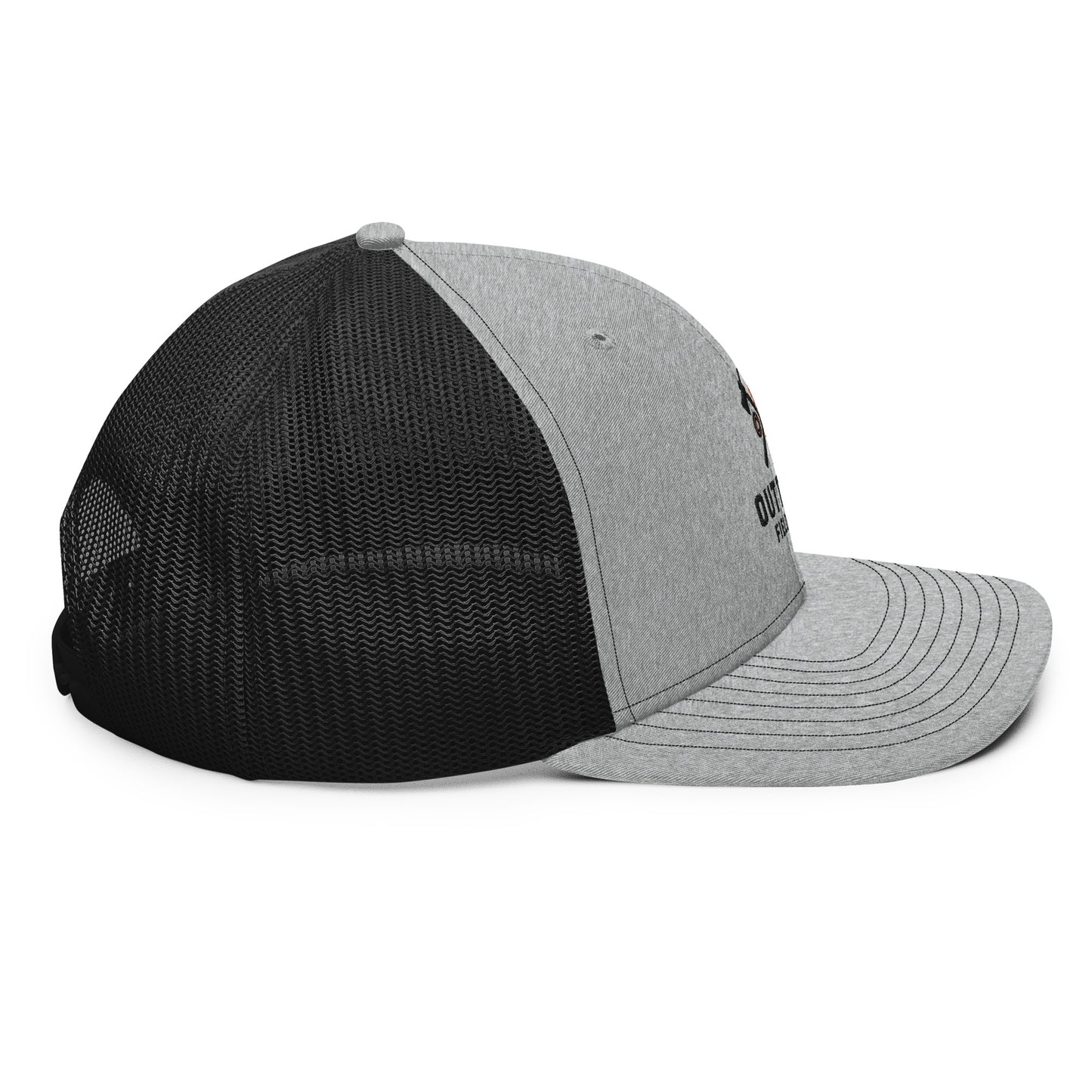 Out There Trucker Hat (Richardson) Light Grey/Black